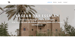 Desktop Screenshot of kasbahdaressalam.com